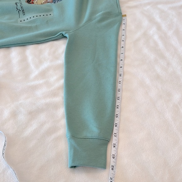 🎉Host Pick🎉Polo Ralph Lauren Sage Green Boys Fishing Polo Bear Sweatshirt - Picture 9 of 12
